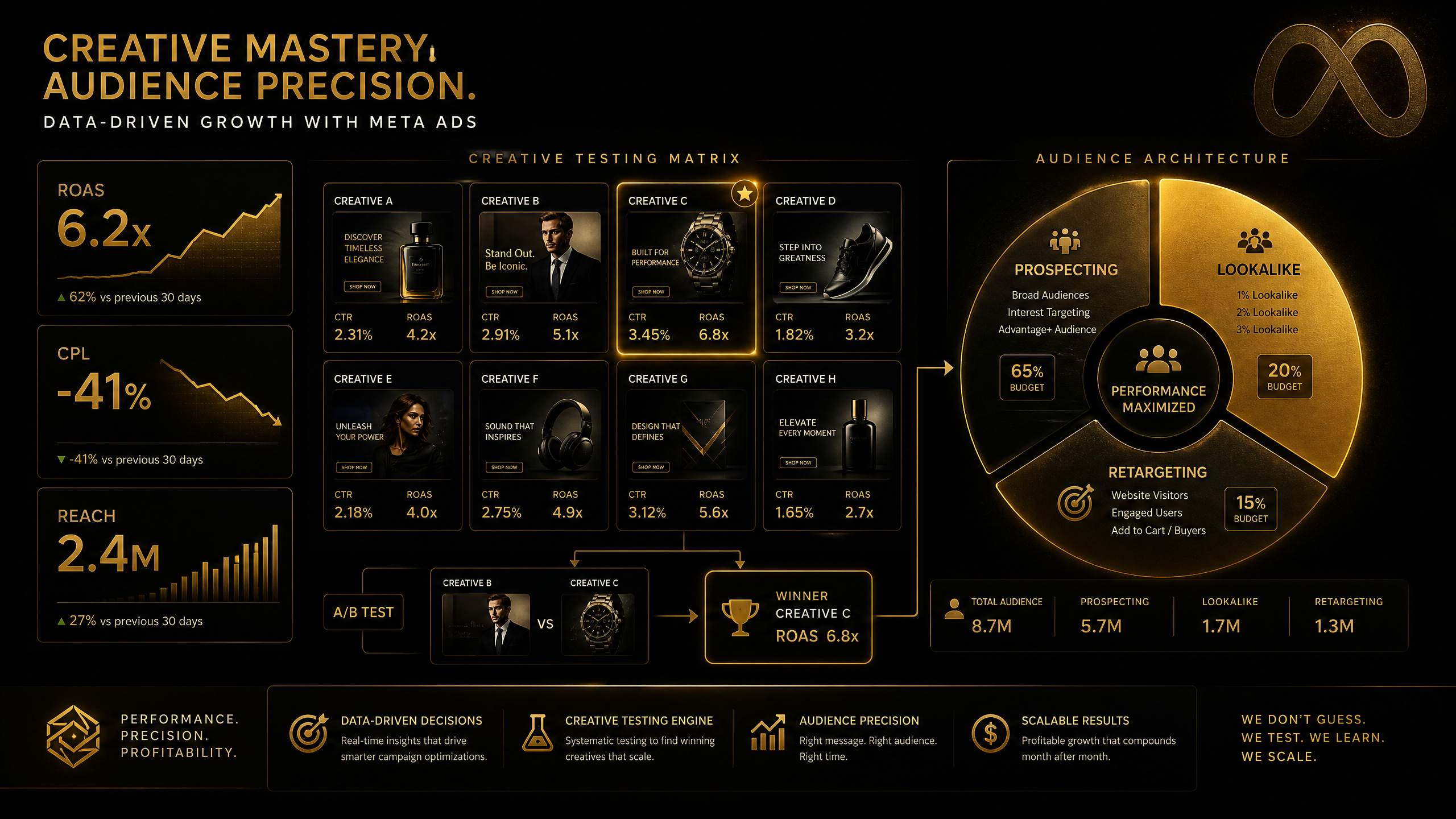Creative Testing and Audience Precision Matrix