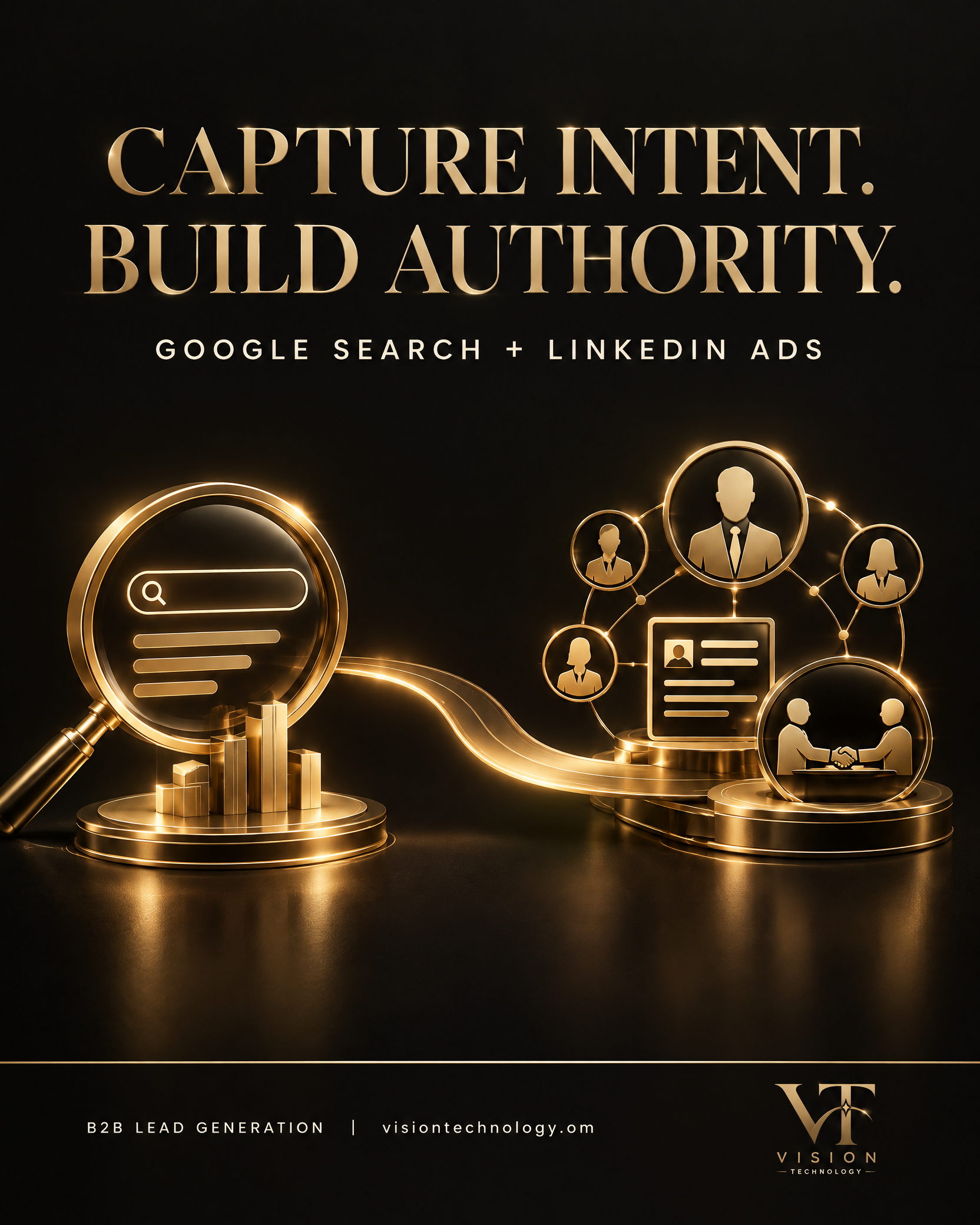 B2B lead generation with Google Search and LinkedIn Ads — Vision Technology